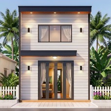 Mẫu thiết kế nhà lắp ghép gác lửng tại Vườn Lài